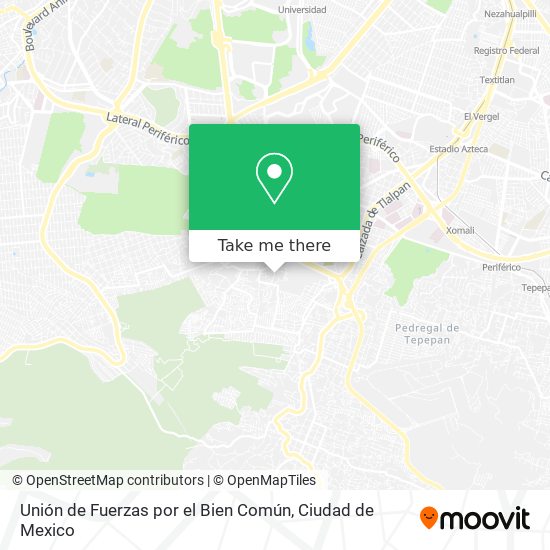 Unión de Fuerzas por el Bien Común map