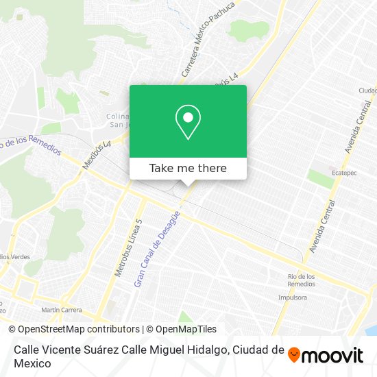 Calle Vicente Suárez Calle Miguel Hidalgo map