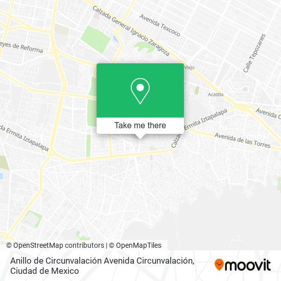 Anillo de Circunvalación Avenida Circunvalación map