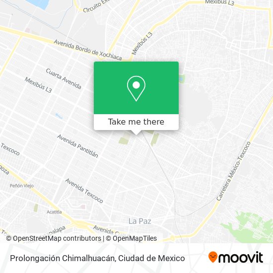 Mapa de Prolongación Chimalhuacán