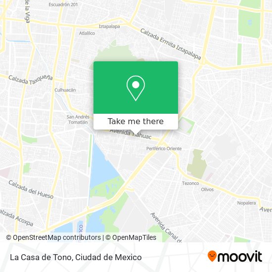 La Casa de Tono map