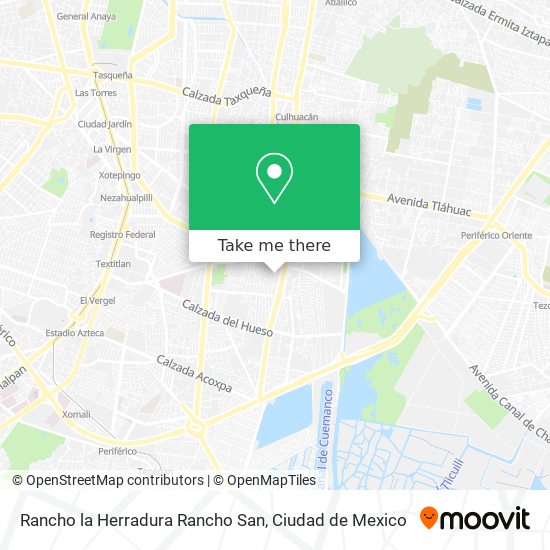 Mapa de Rancho la Herradura Rancho San