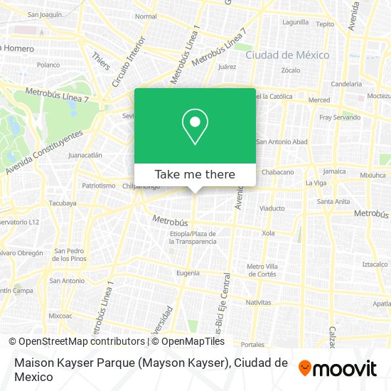 Maison Kayser Parque (Mayson Kayser) map