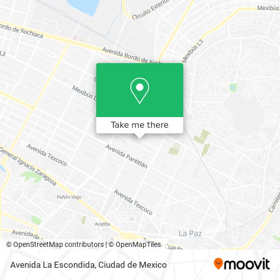 Avenida La Escondida map