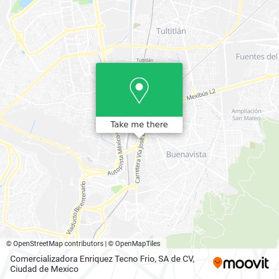 Comercializadora Enriquez Tecno Frio, SA de CV map