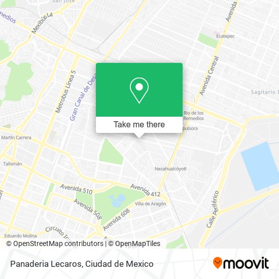Mapa de Panaderia Lecaros