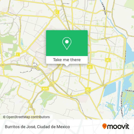 Burritos de José map