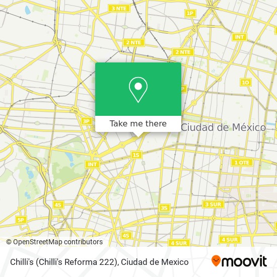 Chilli's (Chilli's Reforma 222) map