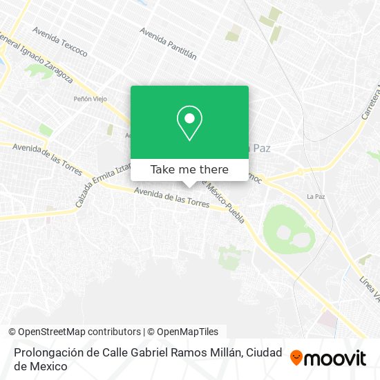 Prolongación de Calle Gabriel Ramos Millán map