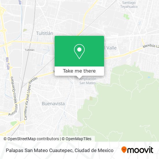 Palapas San Mateo Cuautepec map