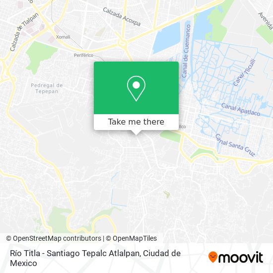 Mapa de Río Titla - Santiago Tepalc Atlalpan