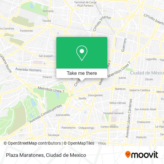 Plaza Maratones map