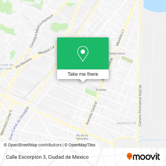 Mapa de Calle Escorpión 3