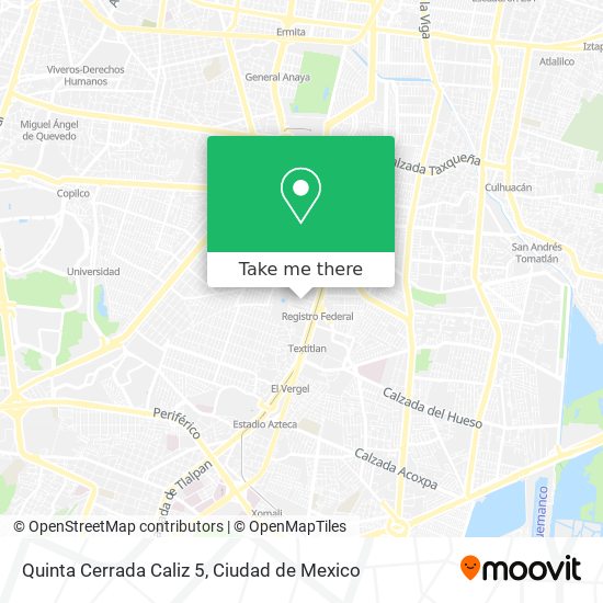 Mapa de Quinta Cerrada Caliz 5