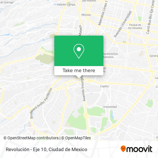 Revolución - Eje 10 map