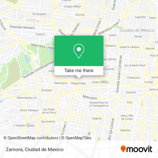 Zamora map