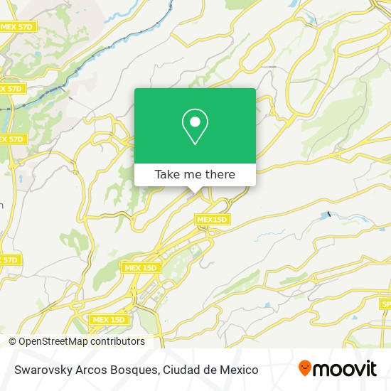 Mapa de Swarovsky Arcos Bosques