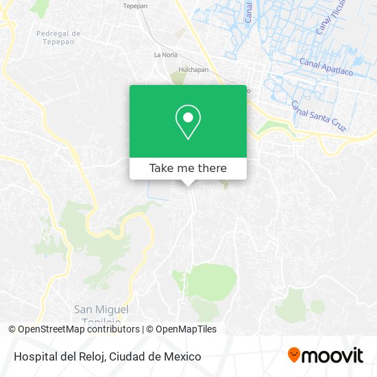 Hospital del Reloj map