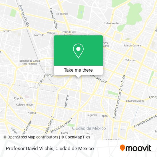 Mapa de Profesor David Vilchis