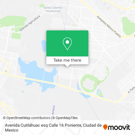 Avenida Cuitláhuac esq Calle 16 Poniente map