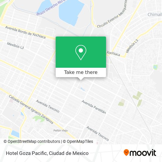 Mapa de Hotel Goza Pacific