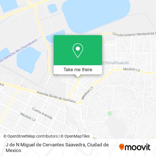Mapa de J de N Miguel de Cervantes Saavedra