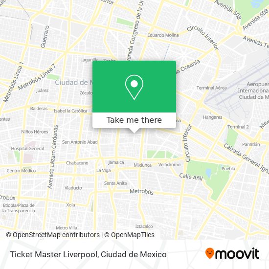 Ticket Master Liverpool map