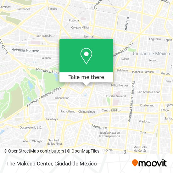 Mapa de The Makeup Center