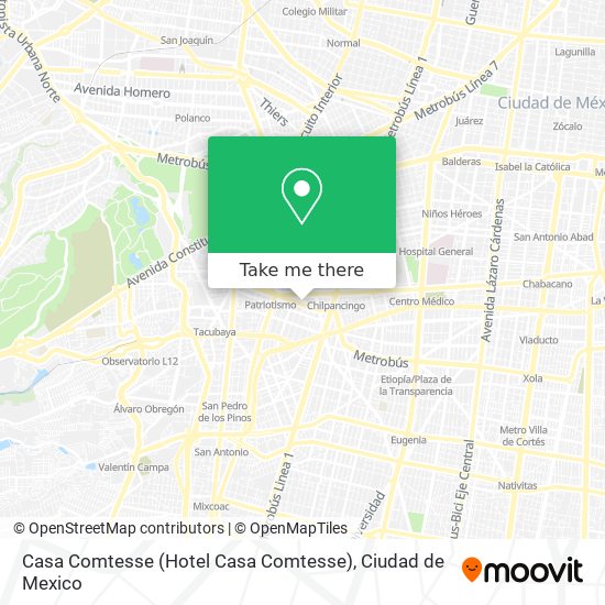Mapa de Casa Comtesse (Hotel Casa Comtesse)