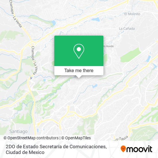 2DO de Estado Secretaría de Comunicaciones, Federal Burocrática map