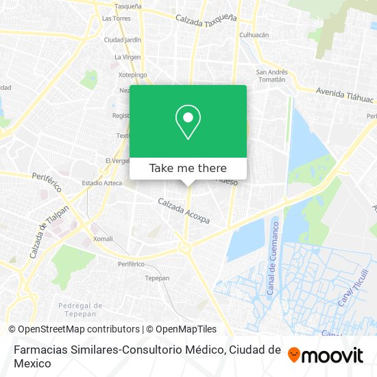 Mapa de Farmacias Similares-Consultorio Médico