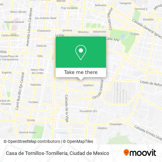 Casa de Tornillos-Tornillería map