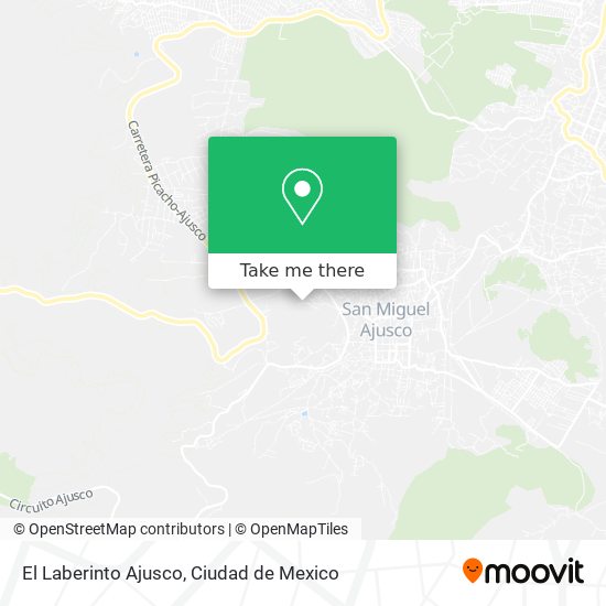 Mapa de El Laberinto Ajusco