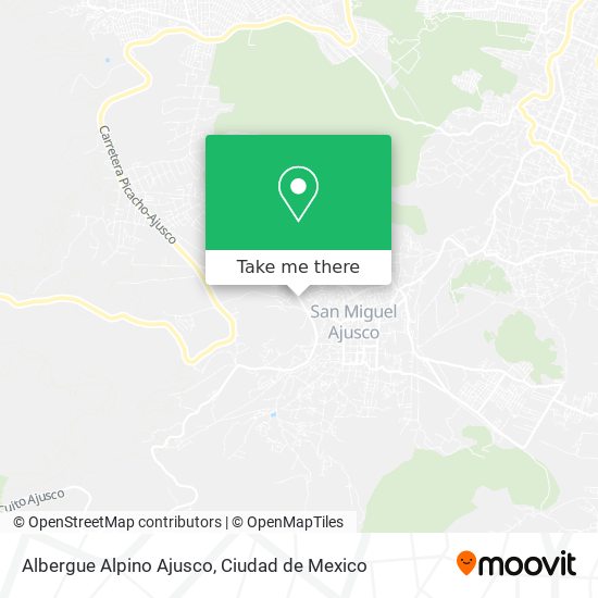 Mapa de Albergue Alpino Ajusco