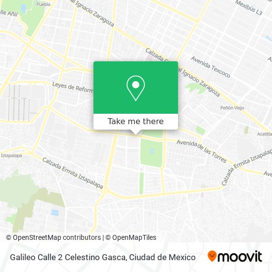 Galileo Calle 2 Celestino Gasca map