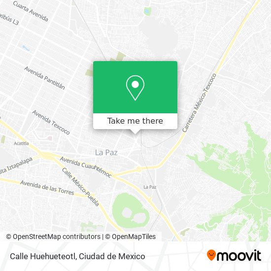 Calle Huehueteotl map