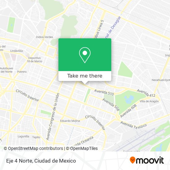 Mapa de Eje 4 Norte