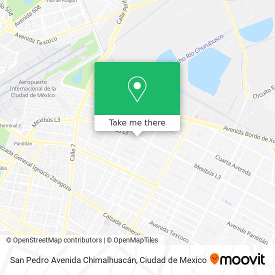 San Pedro Avenida Chimalhuacán map