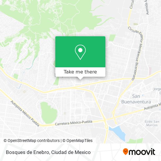 Bosques de Enebro map