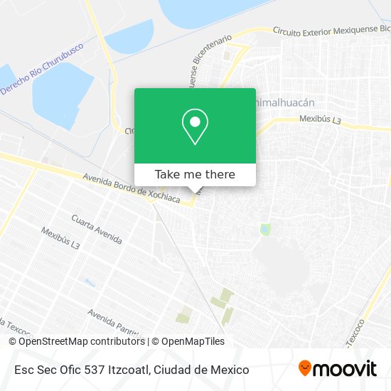 Esc Sec Ofic 537 Itzcoatl map