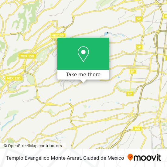 Mapa de Templo Evangélico Monte Ararat