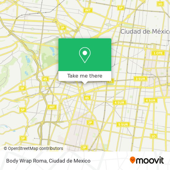 Body Wrap Roma map