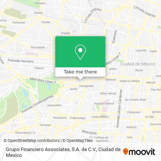 Grupo Financiero Associates, S.A. de C.V. map