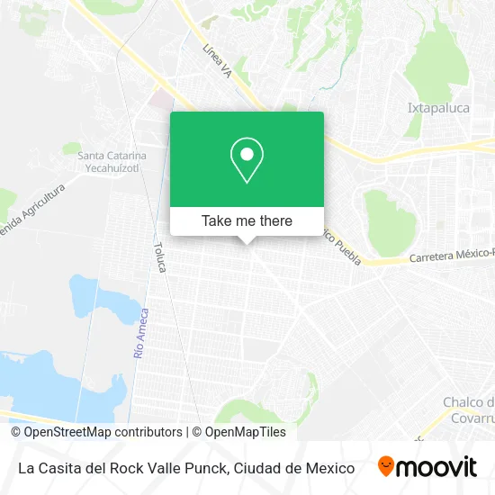 Mapa de La Casita del Rock Valle Punck