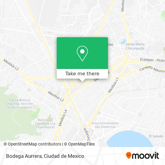 Bodega Aurrera map