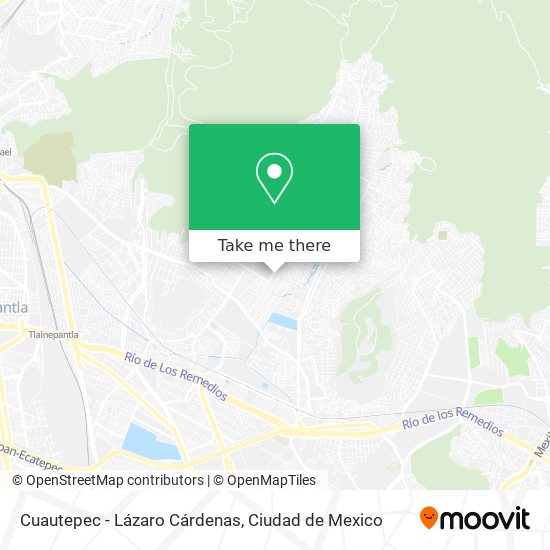 Cuautepec - Lázaro Cárdenas map