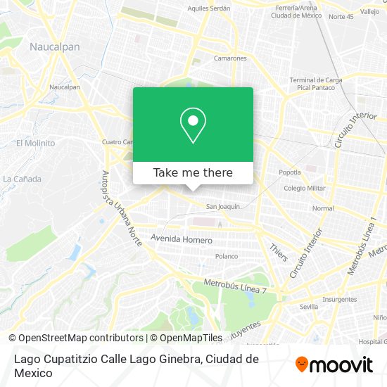 Mapa de Lago Cupatitzio Calle Lago Ginebra