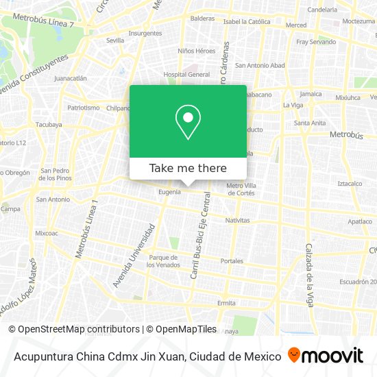 Acupuntura China Cdmx Jin Xuan map