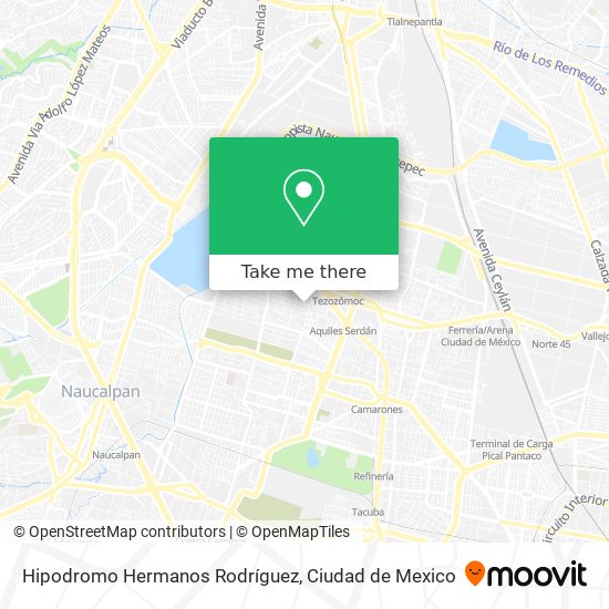 Hipodromo Hermanos Rodríguez map