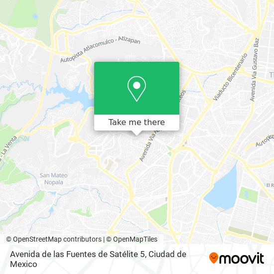 Mapa de Avenida de las Fuentes de Satélite 5